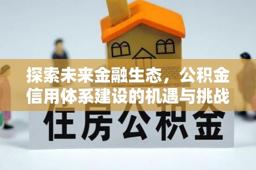 七堵探索未来金融生态，公积金信用体系建设的机遇与挑战